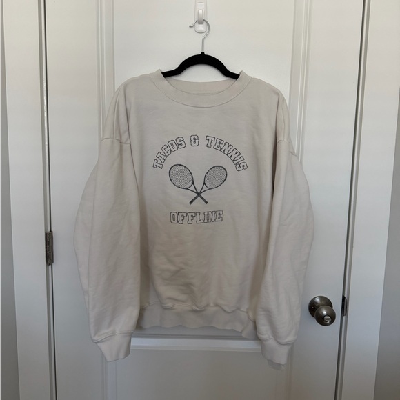 aerie Tops - Offline by Aerie Throwback Fleece Crewneck Sweatshirt